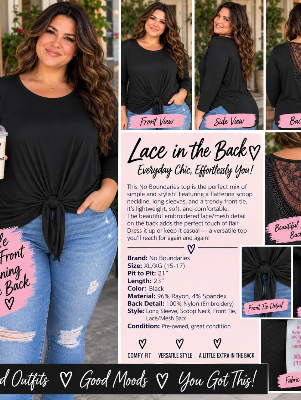 P171 🖤 Lace in the Back, Sass in the Front 🖤